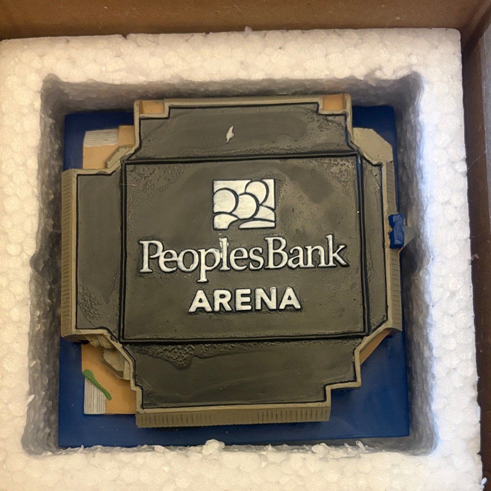 PeoplesBank Arena Miniature Display Blue and Black